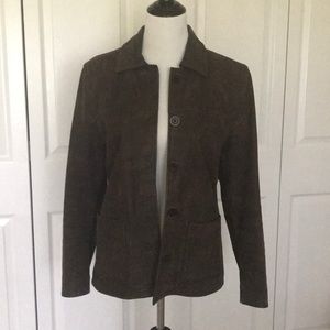 Leather or Timberland jacket medium